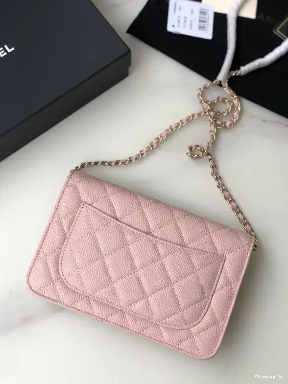 Firstbag Ru CAVIAR CHANEL WITH WALLET CHAIN HARDWARE GOLD 0606